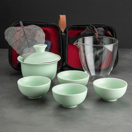 Походный чайный набор "Лист"